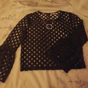 Charlotte Russe Bellsleeve Top